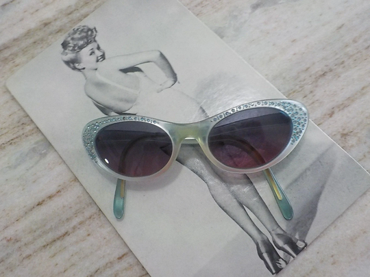 Vintage Christian Dior Sunglasses 1960's Rhinestones
