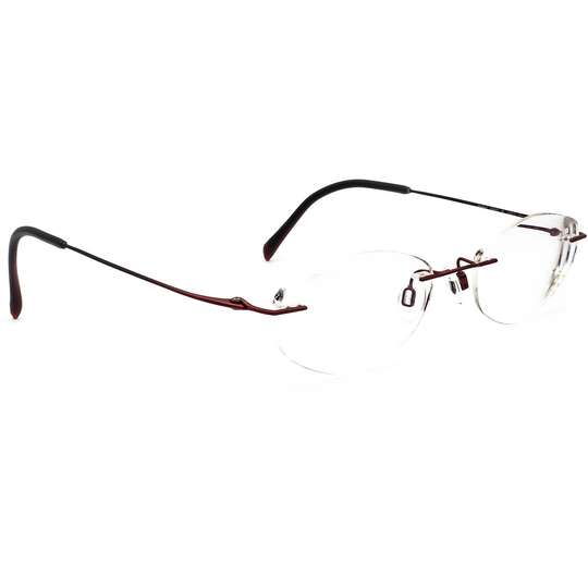 Charmant Women's Eyeglasses Ch8331 Re Titanium Red Rimless Frame Japan 50-19 140