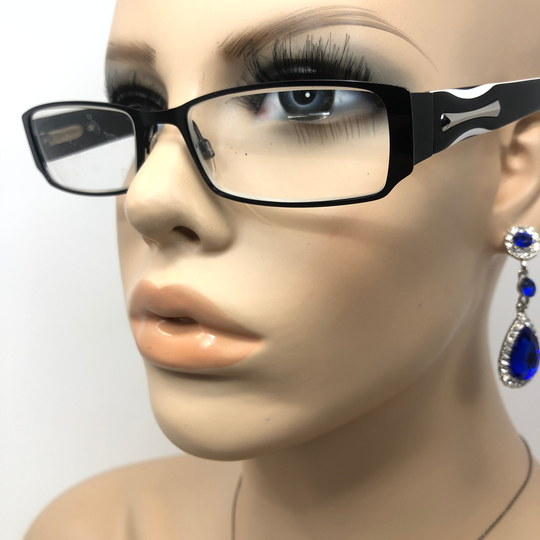 Vintage Specsavers Suzy Eyeglasses Glasses Frame Black Rectangular Used Eyeglass Frames Retro