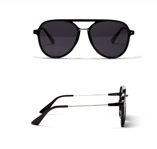 Color Lens Sunglasses Women Popular Double Beam