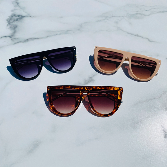 Retro Oversized Frame Lens Sunglasses | Square Jada Sunnies