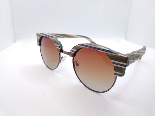 Rainbow Sunglasses Half Frame Green Groomsmen Proposal Eye Glasses Frames