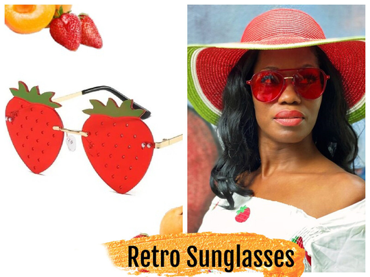 Retro Red Sunglasses
