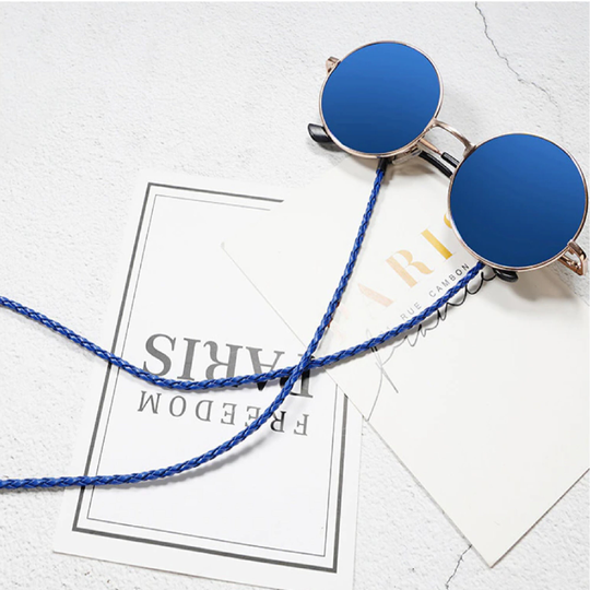 Thick Twist Sunglasses Leather Rope Chain Glasses Chain Eyewear Braided Lanyard Strap Colorful Eyeglasses Holder