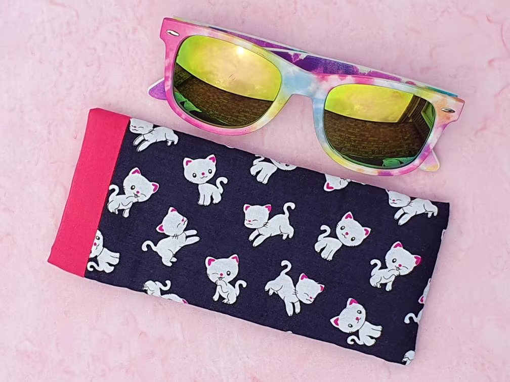 Padded Cats Glasses Case, Adult Sun Eye Glass Foam Case