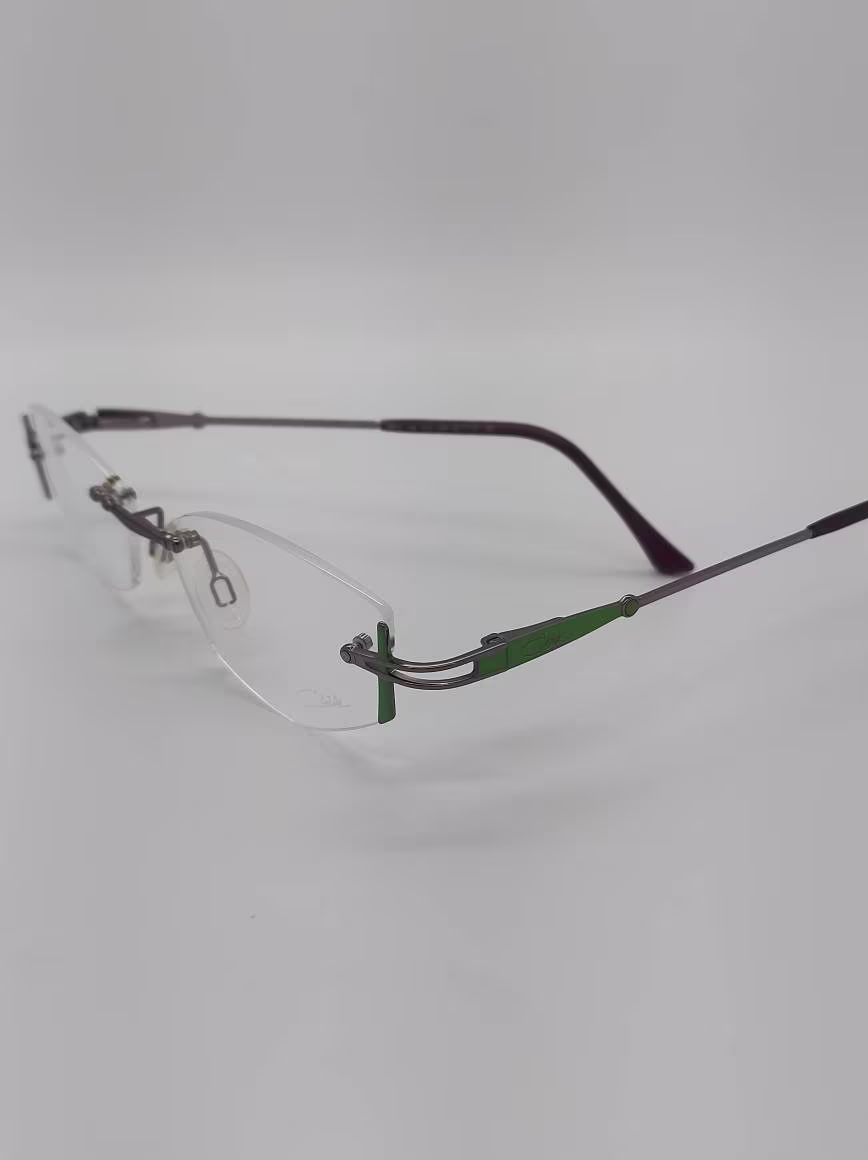 Vintage New Old Stock Cazal Rimless Eyeglass Frames Mod 84 52 15 130. Demo Lenses Are Still Intact With Damage From Storage. Ready For Your