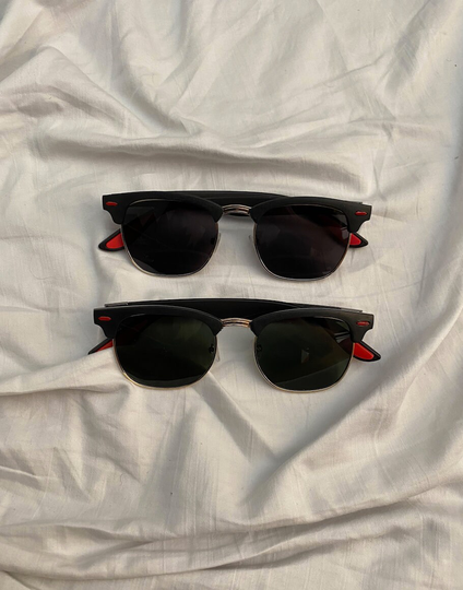 Classic Retro Vintage Browline Polarised Sunglasses - Lightweight & Durable Perfect For Sports, Running, Parties