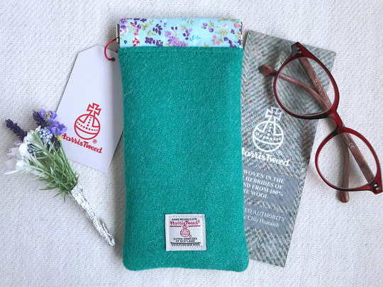 Jade Harris Tweed Glasses Case, Protect Your Reading