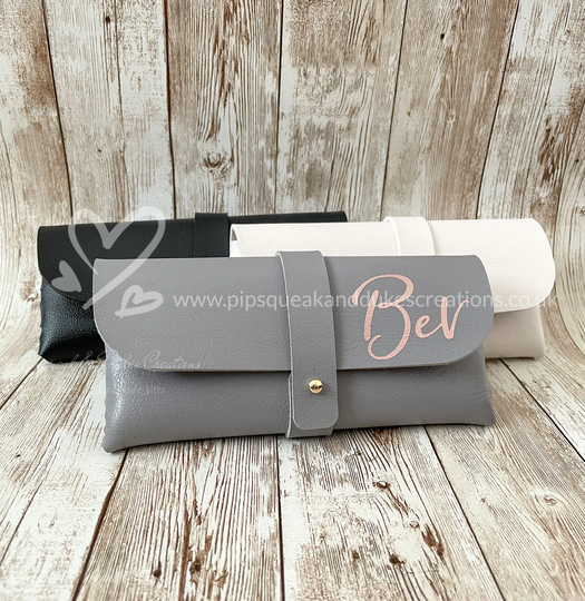 Personalised Glasses Case | Soft For Women Pu Leather Men Gift Ideas