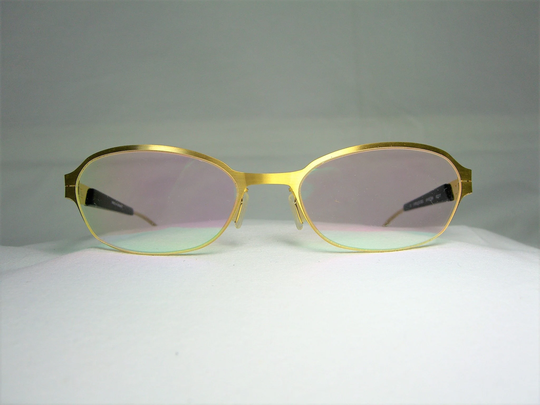 W Prokcsh, Eyeglasses, Oval, Gold Plated, Frames, Men's, Women's, Nos, Ultra Vintage, Rare