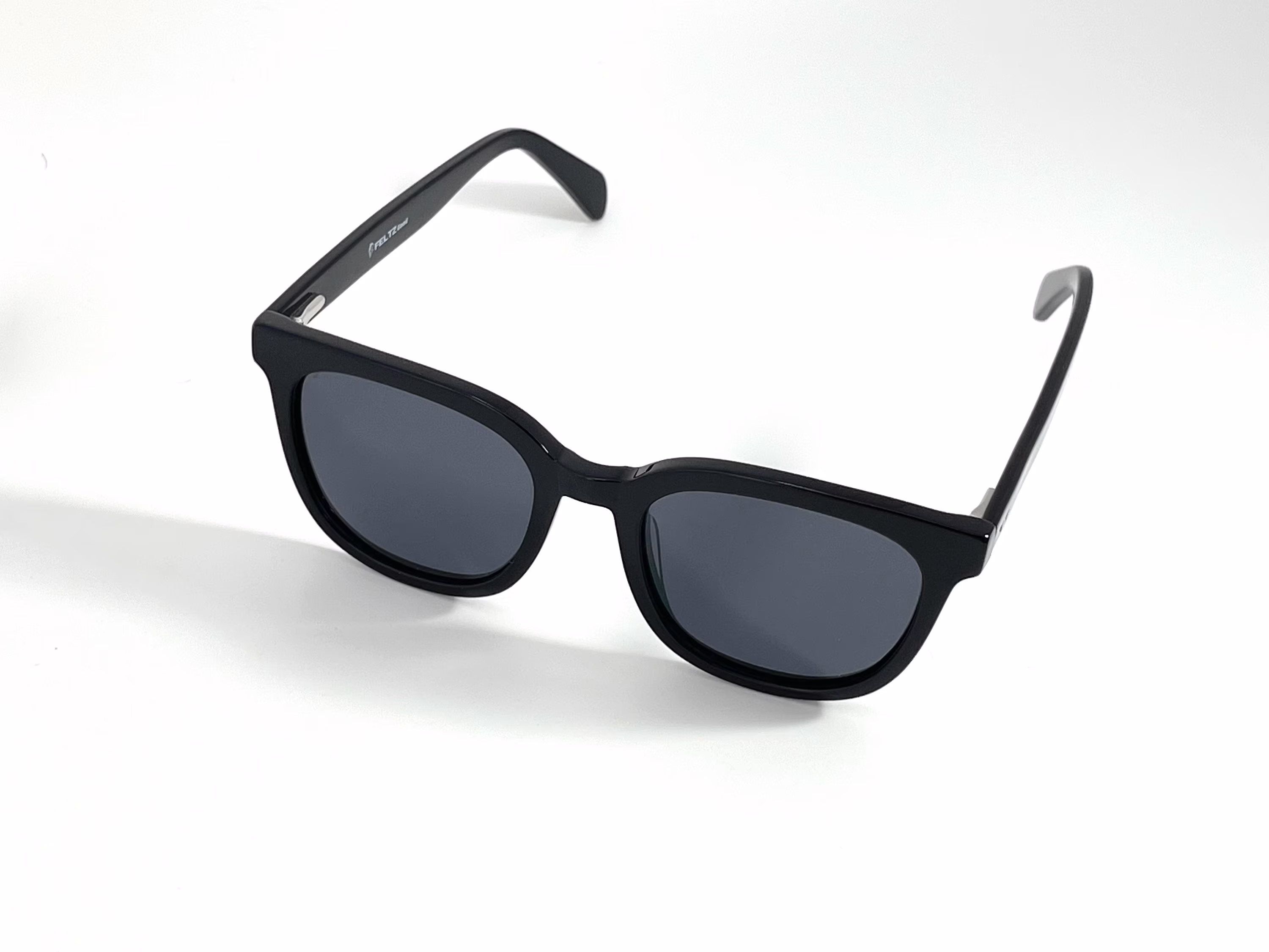 Black On Retro Acetate Polarized Sunglasses