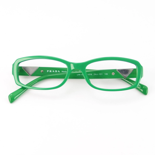 Prada Vpr 10N Glasses Frames - Green Eyeglasses