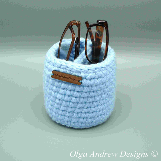 25 Colours Small-Medium Divided Glasses Stand Holder, 2 Pairs Double Case, Stand, Olgaandrewdesigns