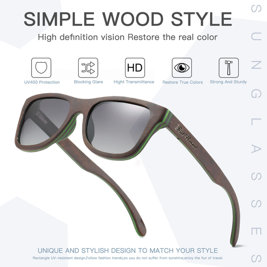 Ebony Rectangle Sunglasses Prescription Glasses Groomsmen Proposal Eye Frames