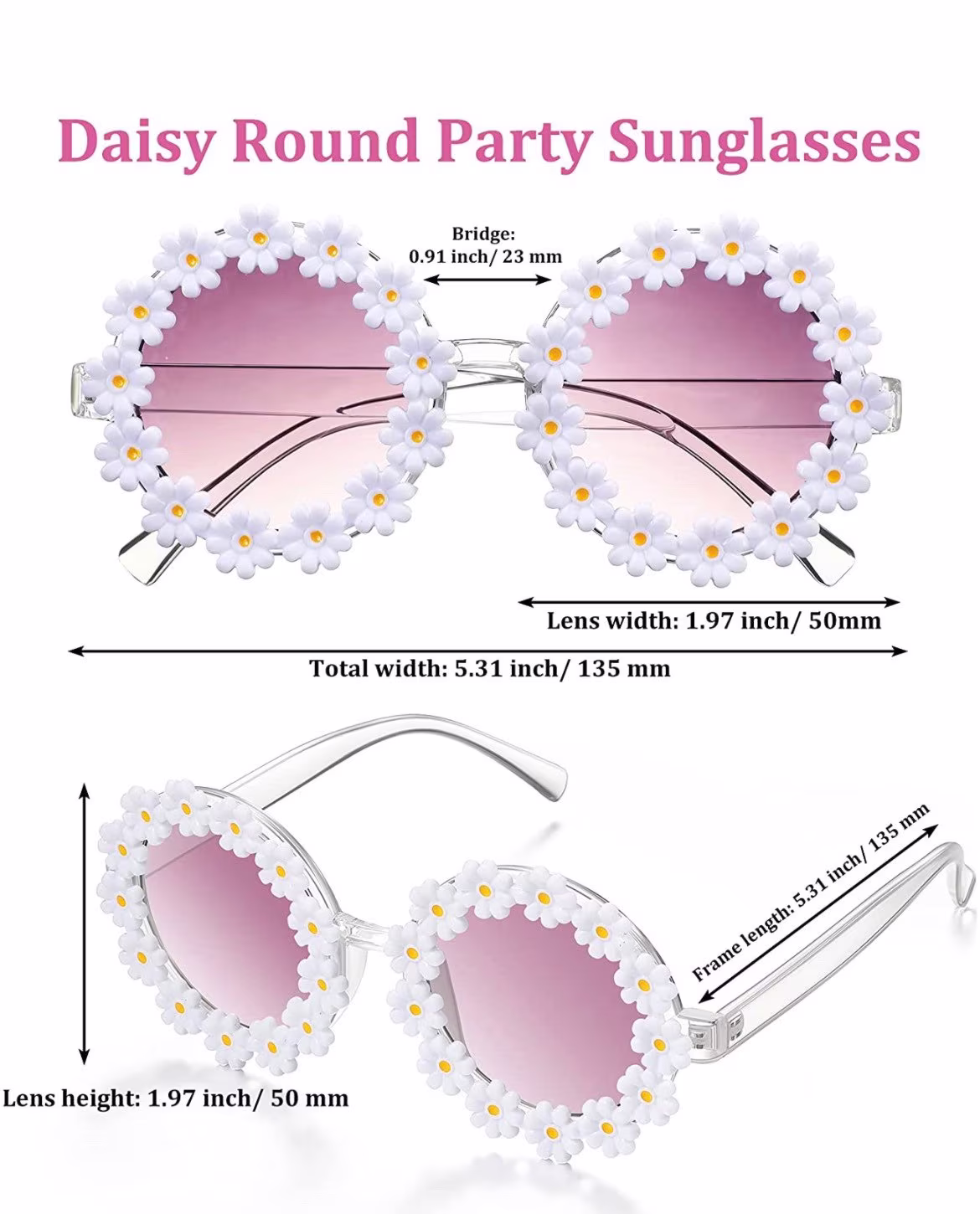 Daisy Sunglasses Colored Lens