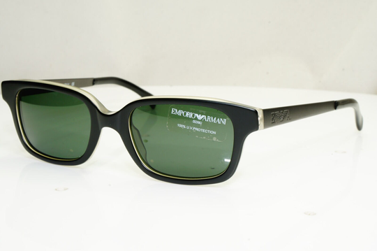 Authentic Emporio Armani Mens Womens Vintage Sunglasses Black 550 239 30698