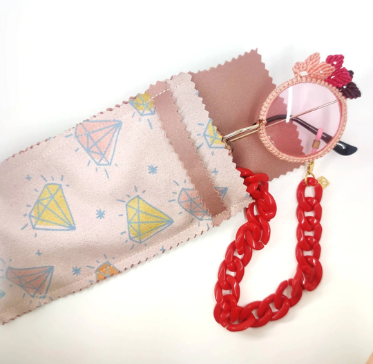 Suede Glasses Case, Holder Sunglasses Pouch