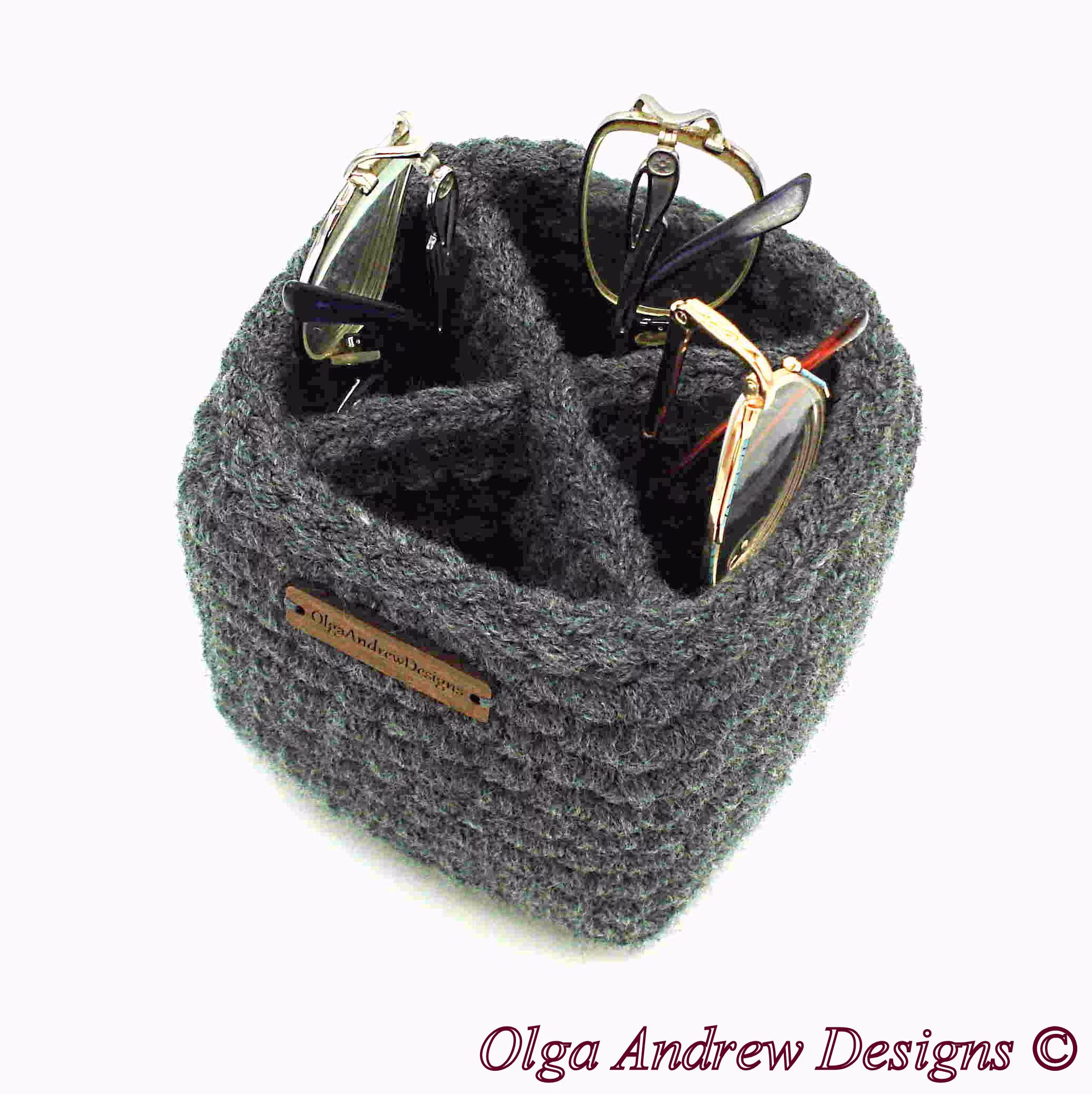 Square Large Cross Divided Multiple Pair Glasses Holder Stand, Eye Soft Eyeglass Organizer, Olgaandrewdesigns