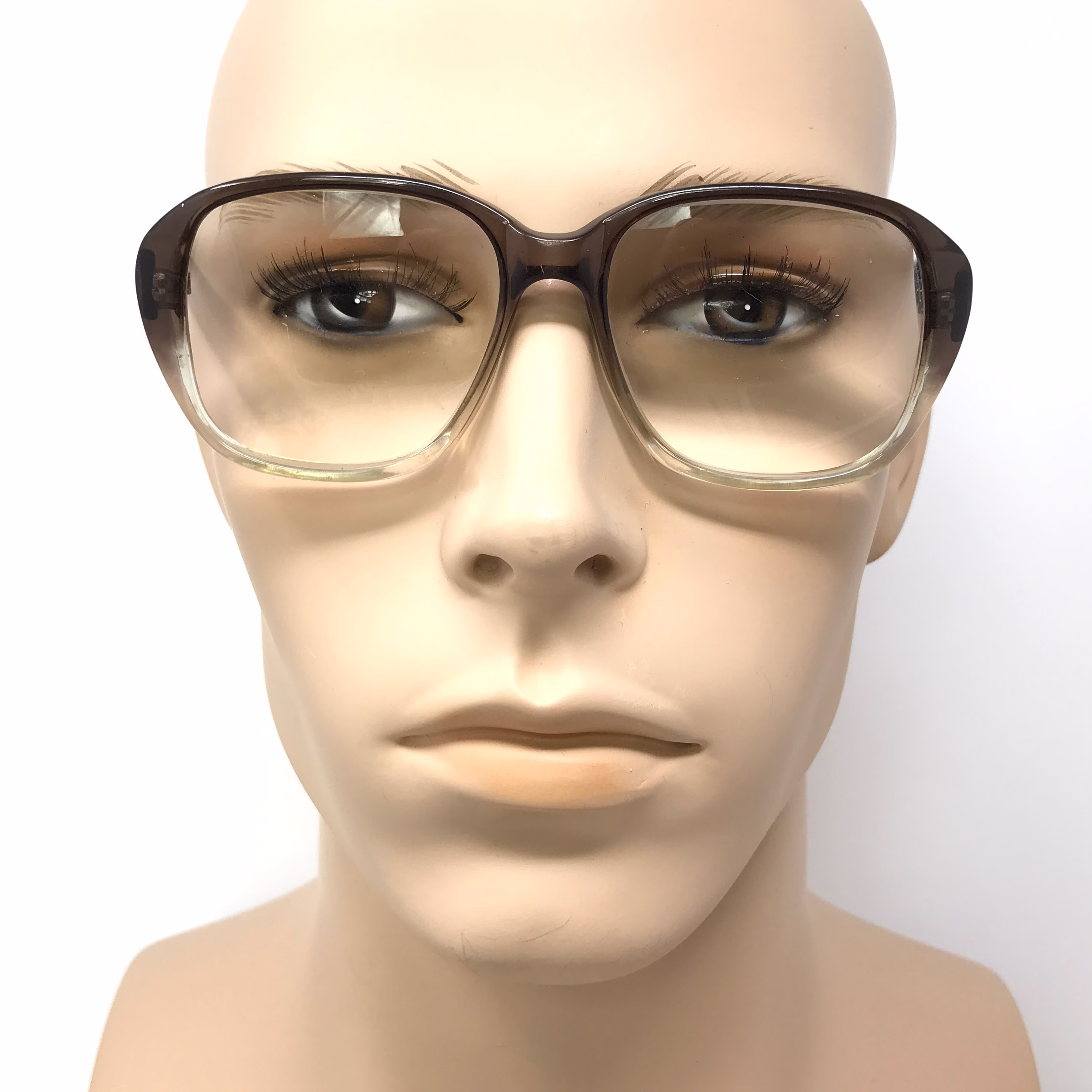 Vintage Adam Eyeglasses Glasses Frame Grey Clear Square Used Eyeglass Frames Retro Geek