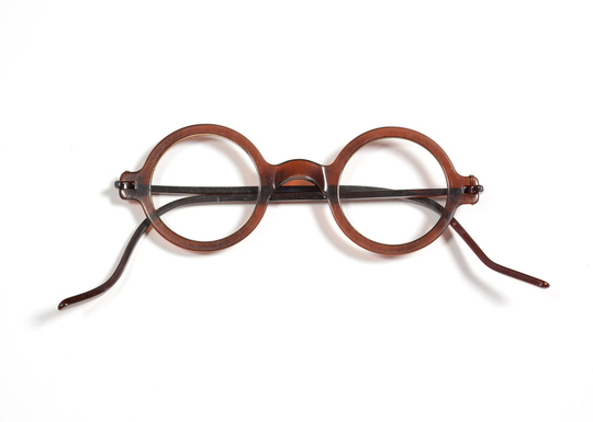 Vintage 20S 30S Glasses Eyeglasses Clear Brown Frame Celluloid 1920 1930 Eyewear Harold Lloyd Gatsby