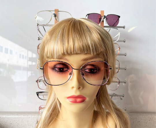 Vintage1980S Women's Metal Sunglasses Style "Yvette