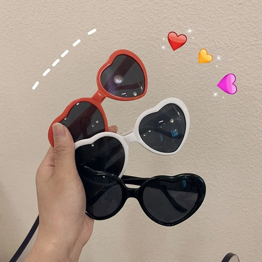 Tiktok Trendy Heart Glasses, Special Effects Heart-Shaped Glasses, Effect Women Fashion Eyewear, Gift For Her