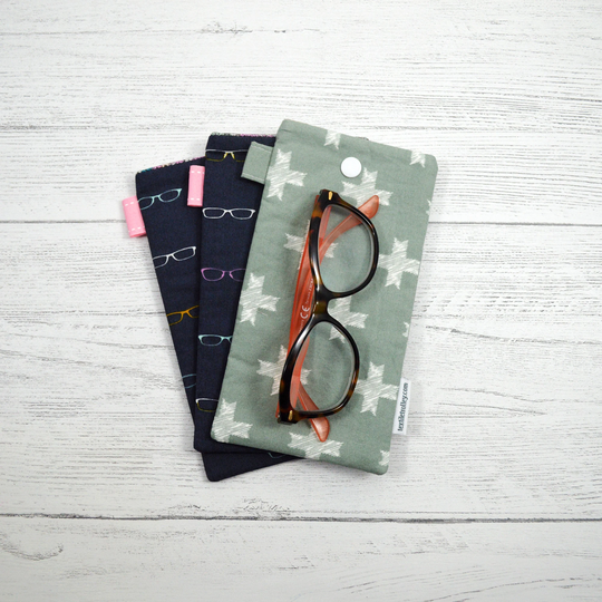 Glasses Case, Sunglasses Bag, Padded Fabric Kids Readers Case