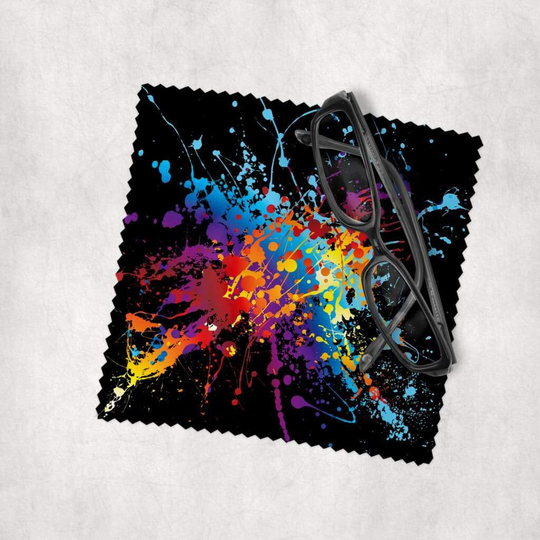 Paint Splat - Microfiber Lens Cleaning Cloth For Eyeglasses, Cameras, Smartphones & All Screens
