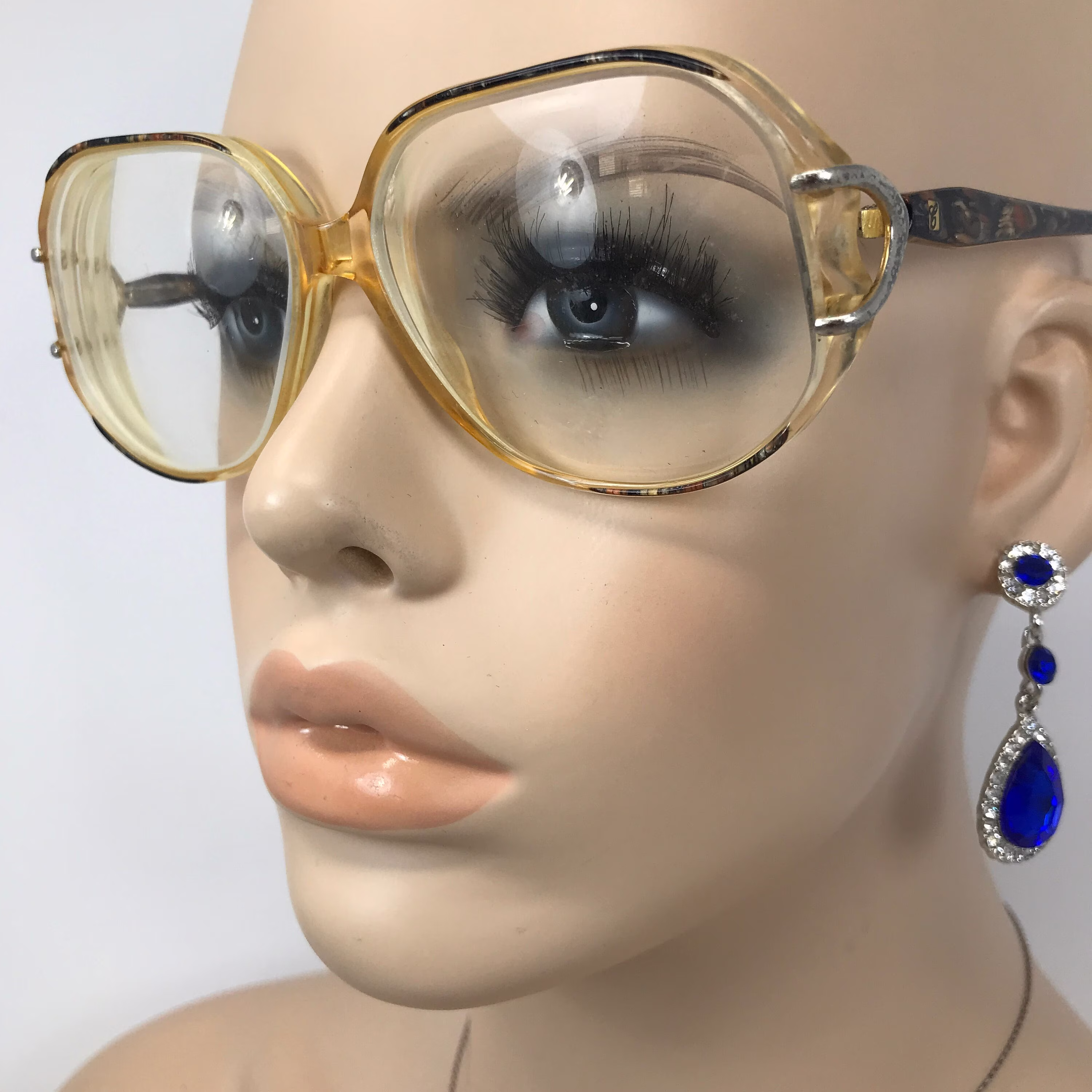 Vintage Chantelle Mod 612 Eyeglasses Glasses Frame Clear Square Used Eyeglass Frames Retro