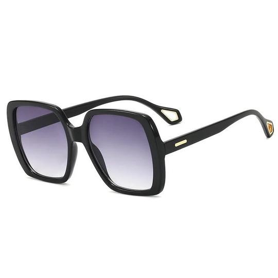 Bestsellers. Sophia Uv400 Sunglasses , All Black, Purple Lenses, Eyewear Fashion, Stylish, Eyeglasses