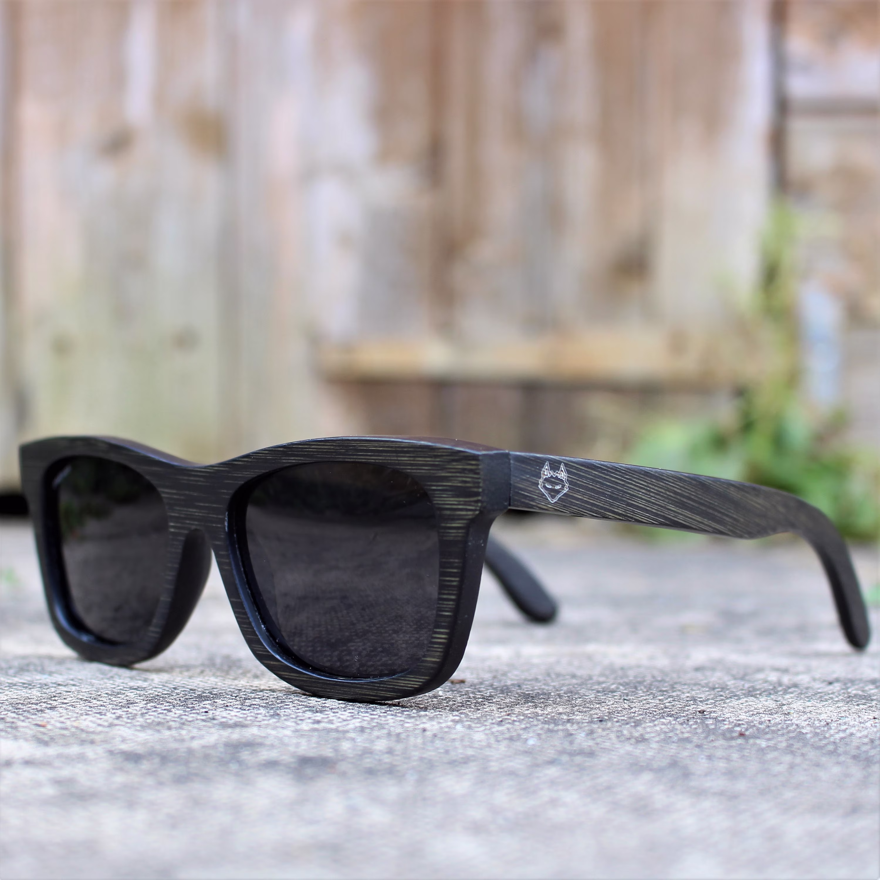 Paul Ven Fox Black Bamboo Wooden Sunglasses. Polarized Wood Sunglasses, Men Women Sunglasses Free Eu Shipping. Handmade