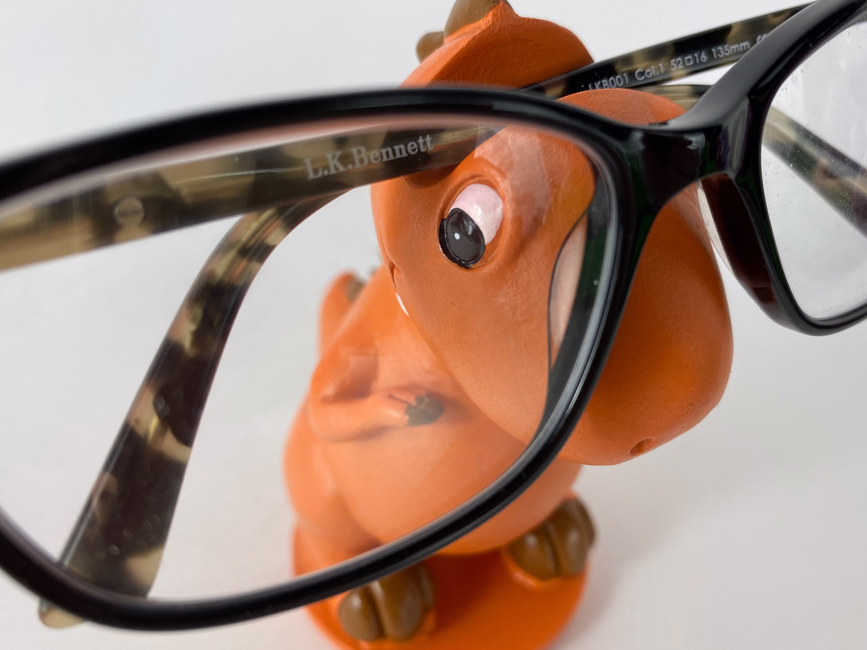 T-Rex Dinosaur Glasses Or Spectacles Holder/stand | Rexy Orange Children's