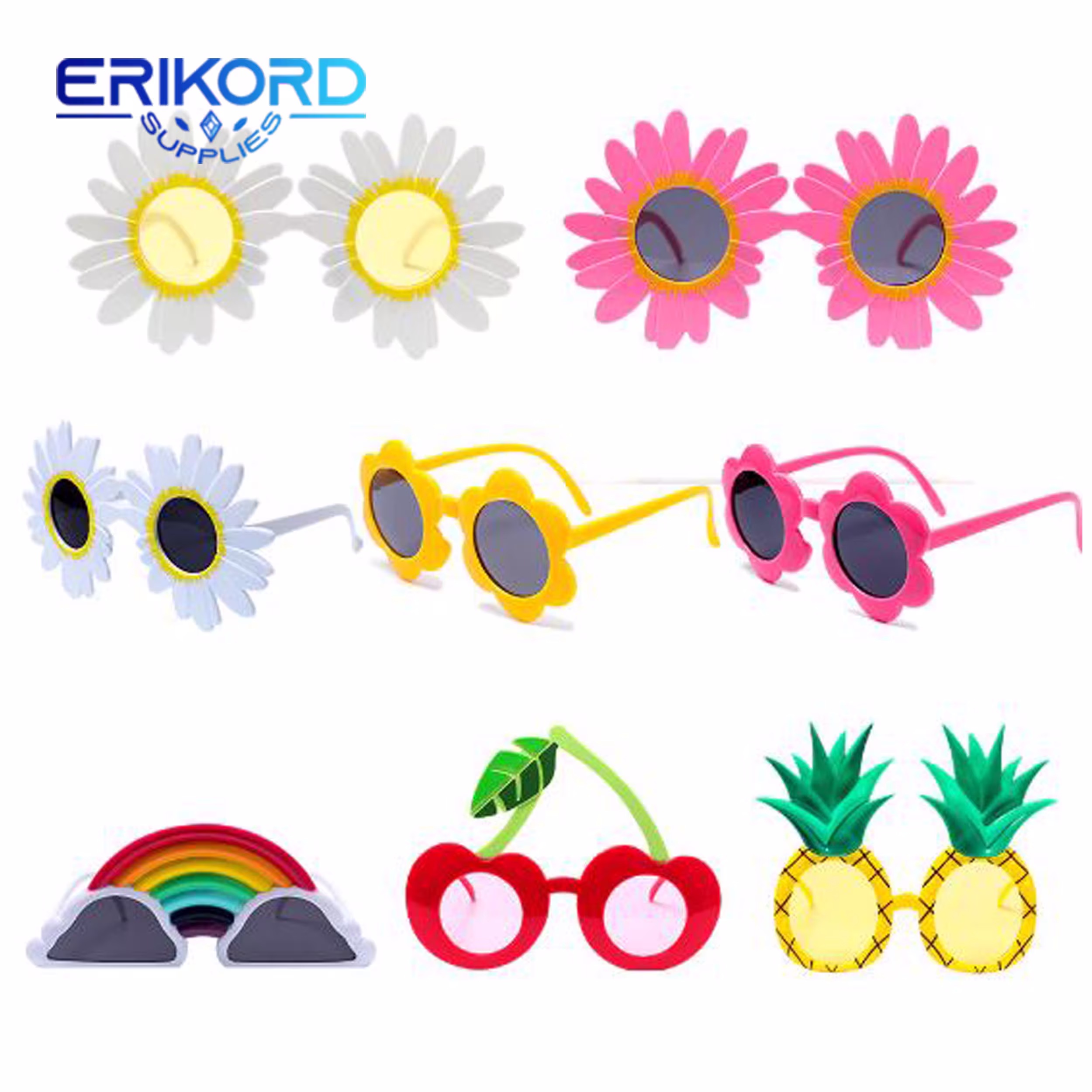 Funny Party Sunglasses Birthday Glasses Tropical Fancy Dress Favors Fun Summer Wedding Photo Booth Props Supplies