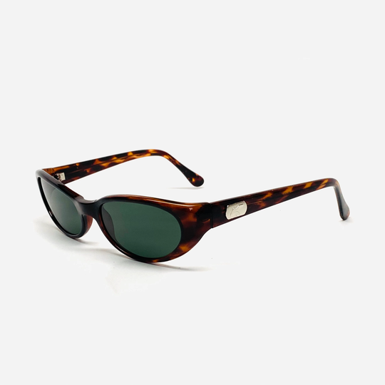 Genuine Vintage 90S Mod Style Oval Tortoise Sunglasses