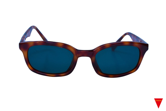 80's Small Brown Tortoise Sunglasses Plastic Frame With Dark Lenses, Unworn Original Vintage Classic Sunglasses