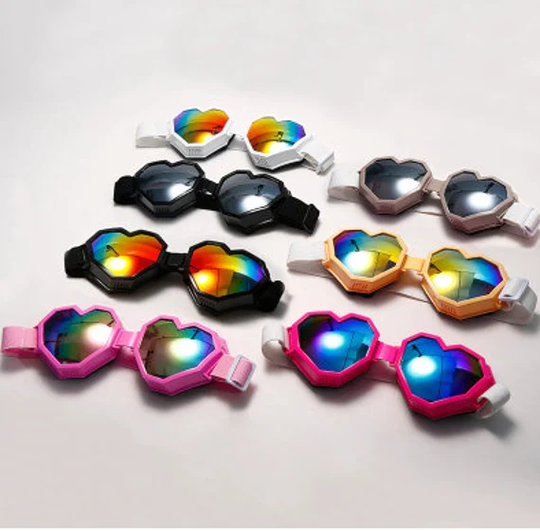 stray Kids Heart Shaped Goggle Sunglasses One Piece Women Oversized Gradient Lens Brand Designer Eyeglass