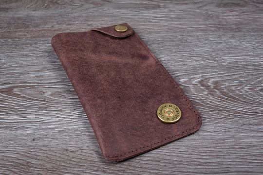 Shotgun Shell Glasses Case Gift For Him Real Hide Leather