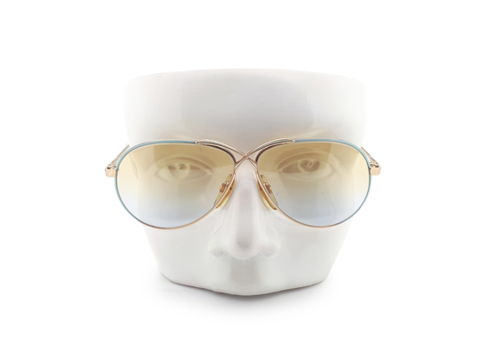 Vintage Ebf Mod 785 Col 252 80S Aviator Sunglasses // 1980S Designer