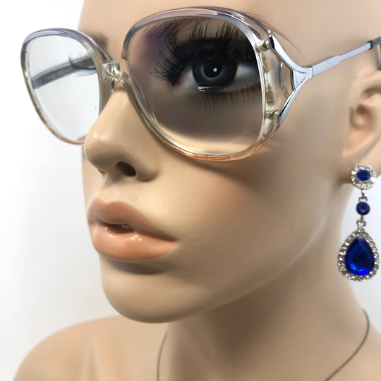 Vintage Specsavers Eyeglasses Glasses Frame Clear Pink Square Used Eyeglass Frames Retro