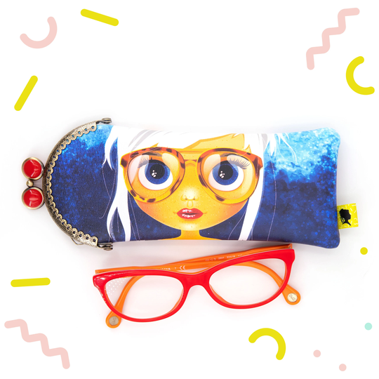 Faux Leather Glasses Case For Women