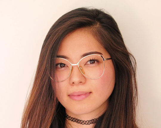 Silhouette 80S Vintage Glasses Model 441. Round Metal Feminine Optical Frames With Enamelled Corner Blocks. Prescription Eyeglasses