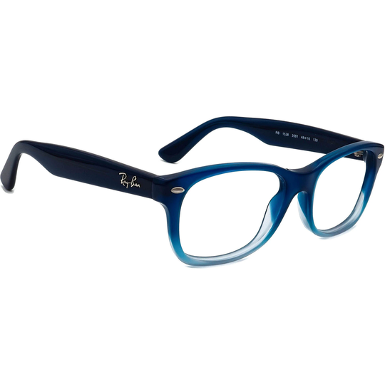 Ray-Ban Small Eyeglasses Rb 1528 3580 Blue Gradient Square Frame 48[]16 130
