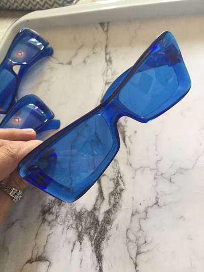 True Vintage Retro 1960S Solflex Italy Children's Blue Sunglasses Sun Glasses