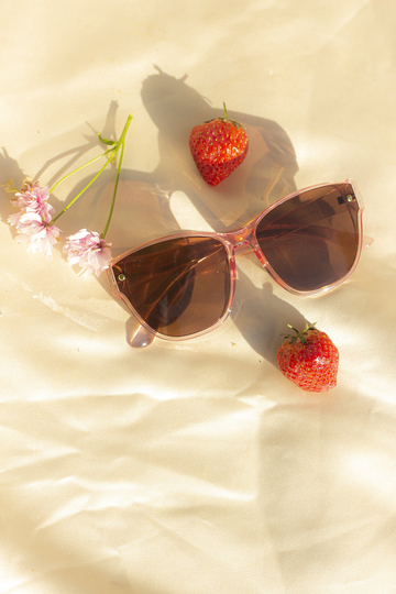Oversized Pink Square Designer Style Sunglasses
