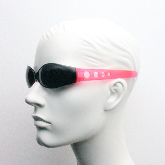 90S Vintage Wraparound Sunglasses. Mind Bending