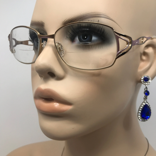 Vintage Cazal Eyeglasses Glasses Frame Gold Square Used Eyeglass Frames Retro