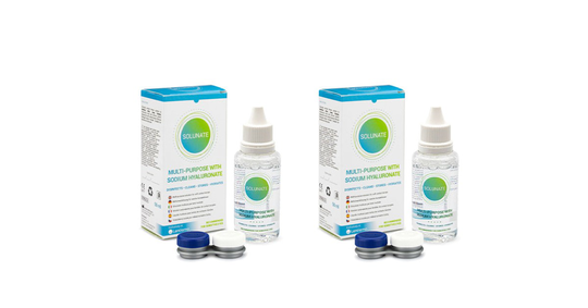 Solunate Multi-Purpose 2 x 50 ml with cases travel pack