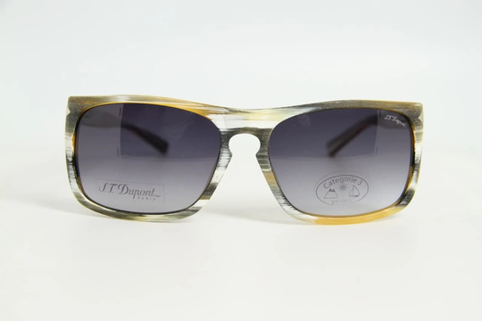 St Dupont St006 Marble Brown Matte Sunglasses Pc Gray Lens | With Original Case