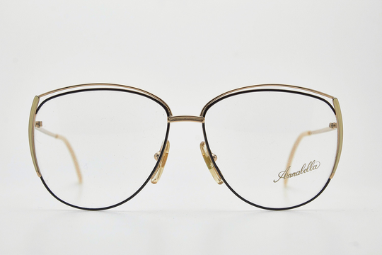 Vintage Woman Eyewear Annabella A55 Metal Frame Glasses Historic Collection Italian Sunglasses Accessories