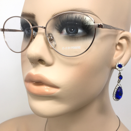 Vintage Pennine Jo-Jo Eyeglasses Glasses Frame Gold Oval Used Eyeglass Frames Retro